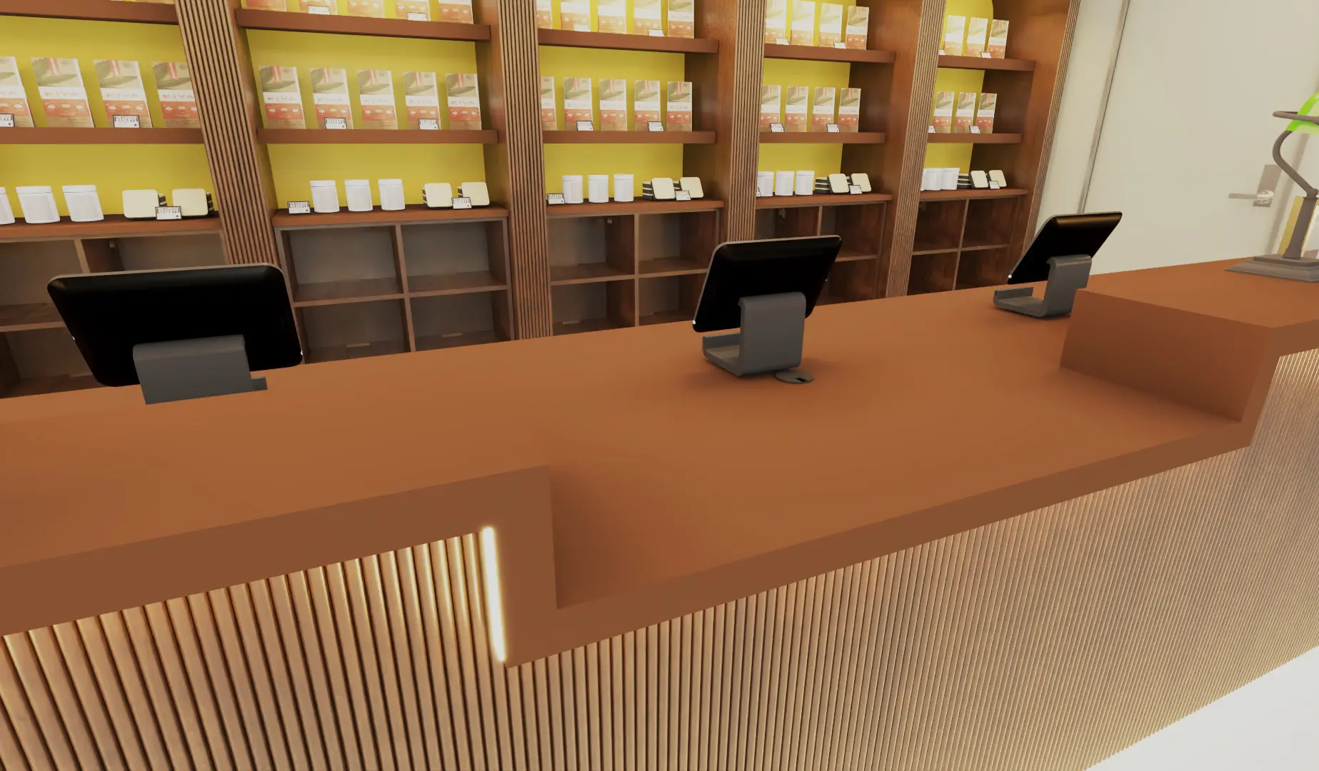 The Reserve service counter
